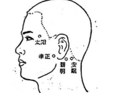 按摩牵正穴