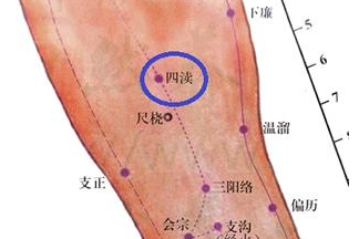 四渎穴的示意图